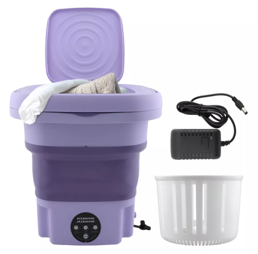 mini lavadora viajes camping