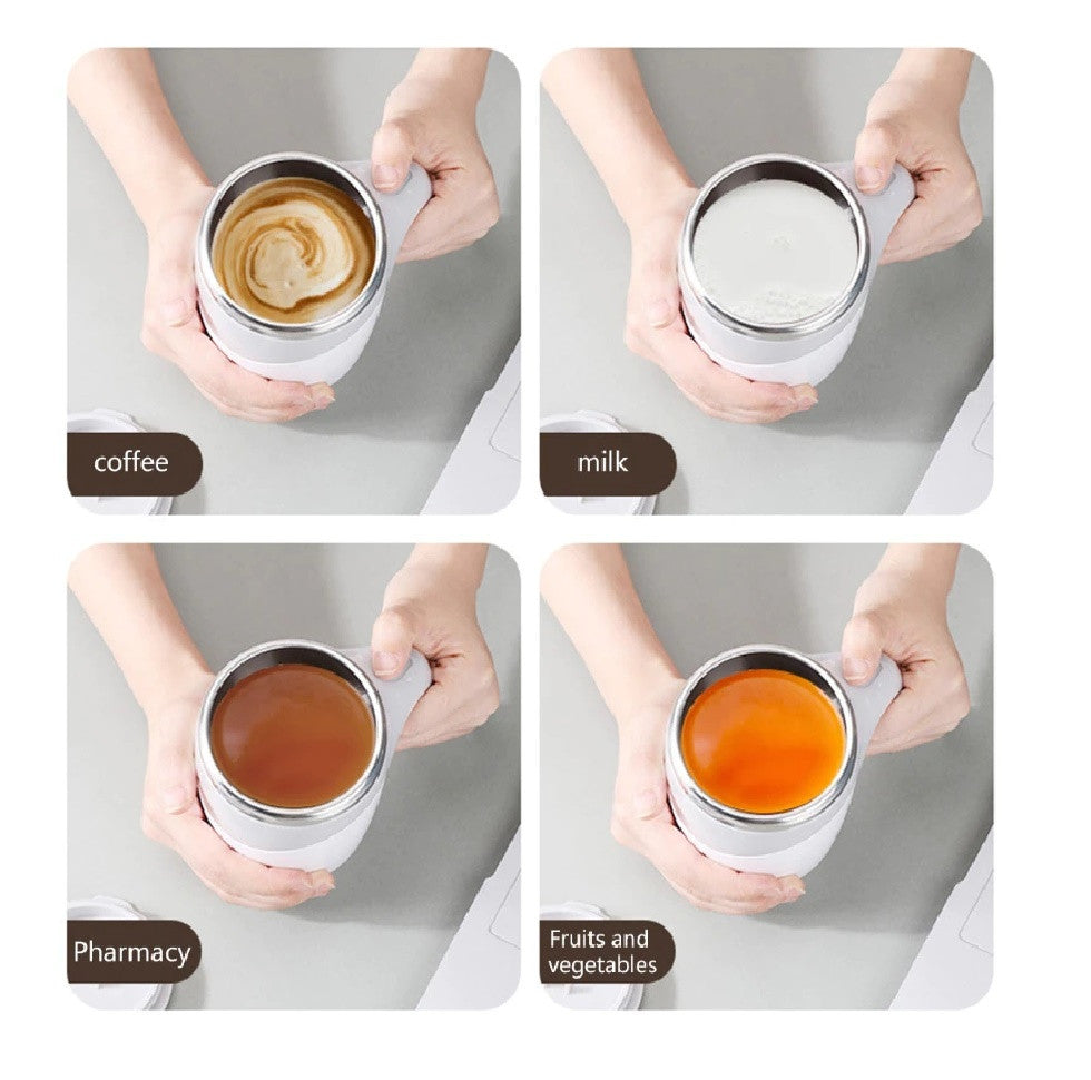 Taza Mezcladora Eléctrica Automática | Ideal para Café, Té y Bebidas Calientes
